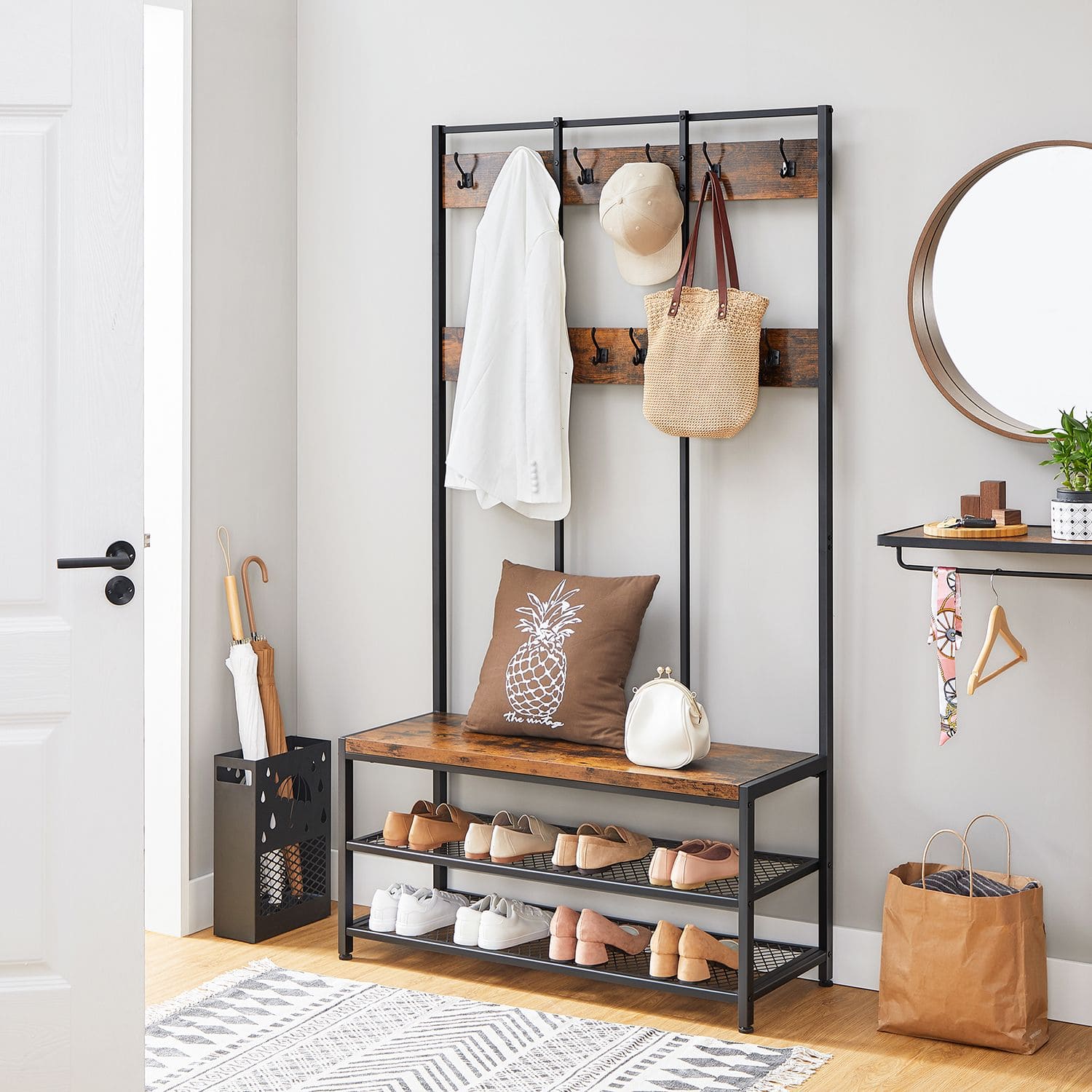 Garderobe mit Sitzbank, Sitzbank Garderobe, Garderobe mit Sitzbank Modern, Garderobe mit Sitzbank Schmal
