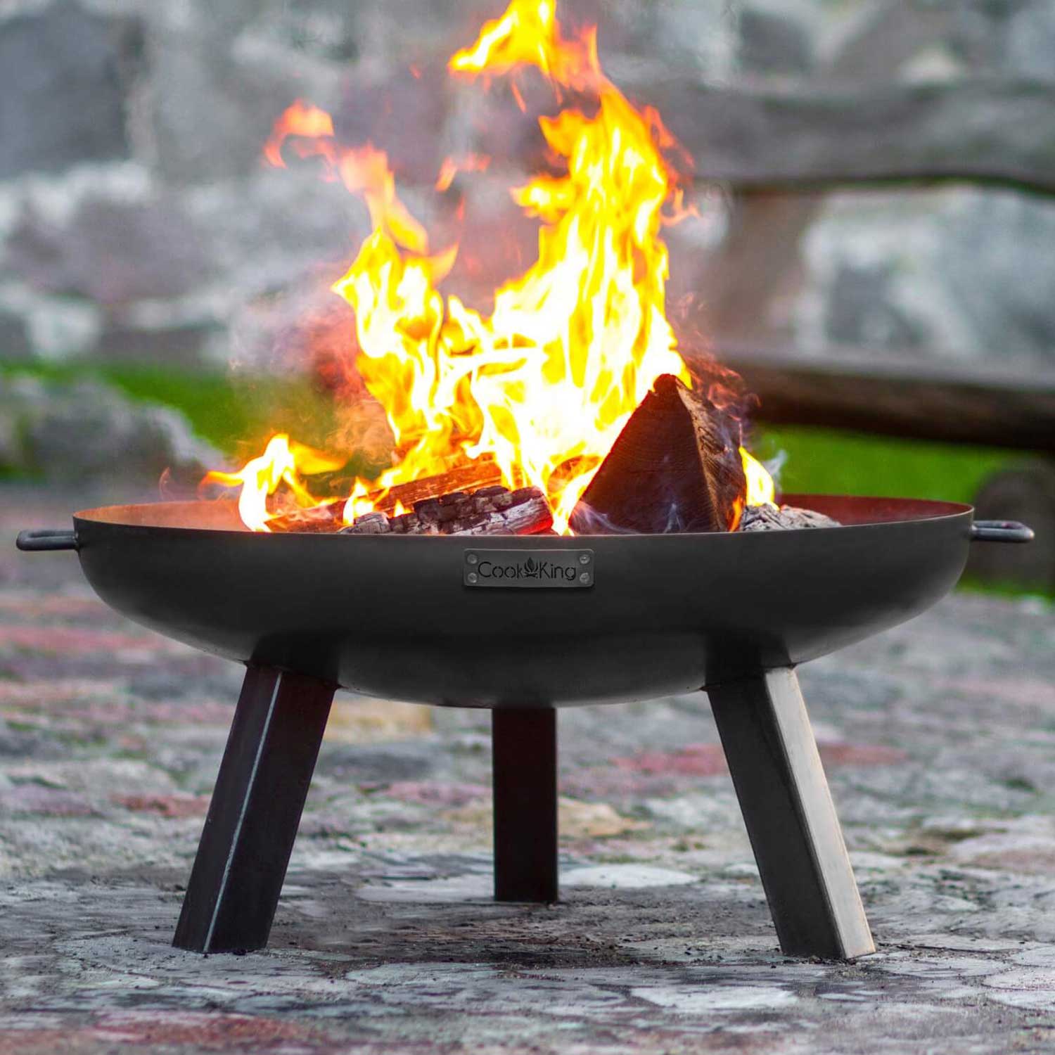 Feuerschale, Windgeschützte Feuerschale, Umlaufender Tragegriff, Cook King, Europa hergestell