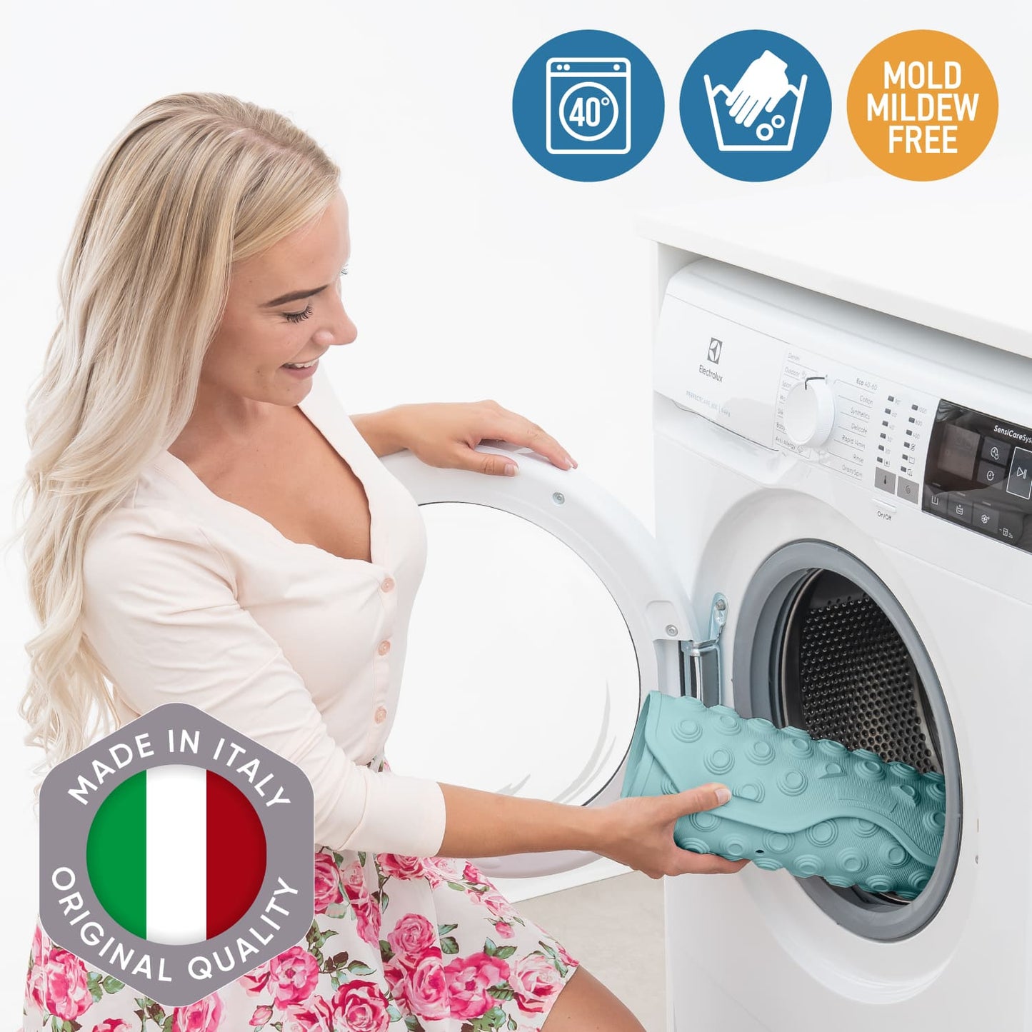 Badewannenmatte, Premium Italien, Badewannenmatte Rutschfest für Senioren, Duscheinlage rutschfest, Tatkraft Secure, 9