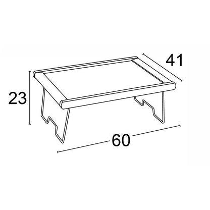 Servierplatte MELFO, Bettablage, Platte laminiert, Gestell Buche massiv - Farbe Kirsche, ARIT, 2