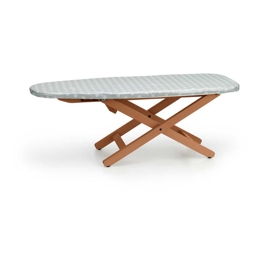 Bügeltisch MINISTYRO, Tisch-Bügeltisch, klappbar, höhenverstellbar, Arbeitsfläche 82 x 33 cm - Farbe Kirsche