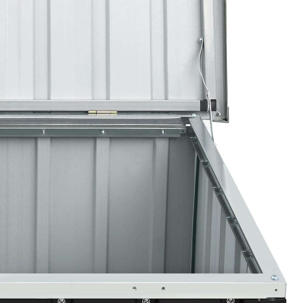 vidaXL - Gartenbox Metall, Gartenbox xxl, 149x99x93 cm, Werkzeugkasten, Aufbewahrungsbox garten, Gartentruhe, Verzinktem Stahl, Anthrazit