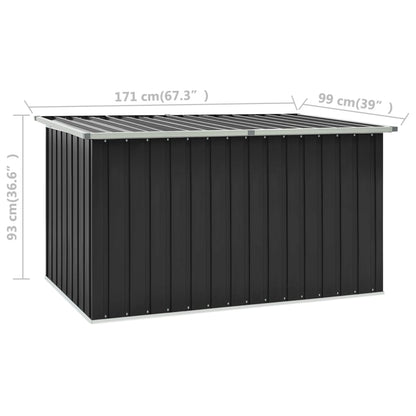 vidaXL Gartenbox Anthrazit 171x99x93 cm