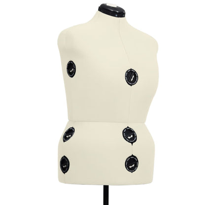 Schneiderpuppe Verstellbar Weiblich Creme L Größe 44-50, vidaXL, 4