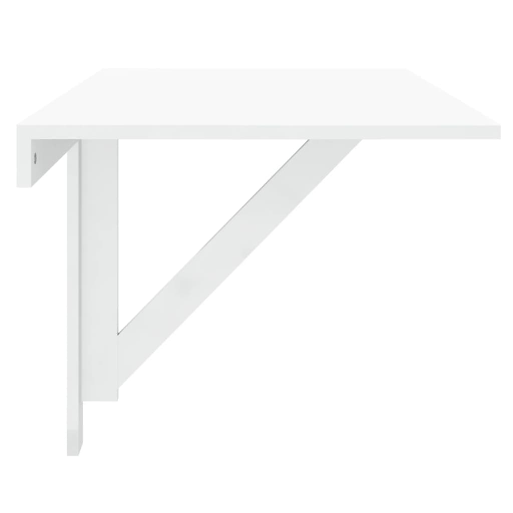 vidaXL - Wand-Klapptisch Hochglanz-Weiß 100x60x56 cm Holzwerkstoff