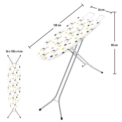 Bügelbrett, Bügeltisch, 110x32 cm, Höhenverstellbar in 4 Positionen bis 88 cm, Pulverbeschichteter Stahl, Hergestellt in Italien, Colombo EASY, 3