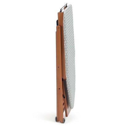 Bügeltisch, Bügelbrett, Holz, Klappbar, auf Rädern, Bügeleisenhalter, STIROCOMODO, 4