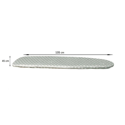 Bügelbrettbezug, 135 x 45 cm, Ersatz von Futter 100% Baumwolle, aluminisiert für thermische Beständigkeit, Grüne, ARIT FODERA, 2