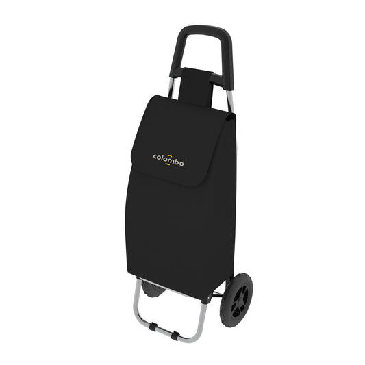 Colombo ROLLY - Einkaufstrolley, Einkaufswagen, mit Rädern, wasserdichter Tasche, 40 Liter, schwarz
