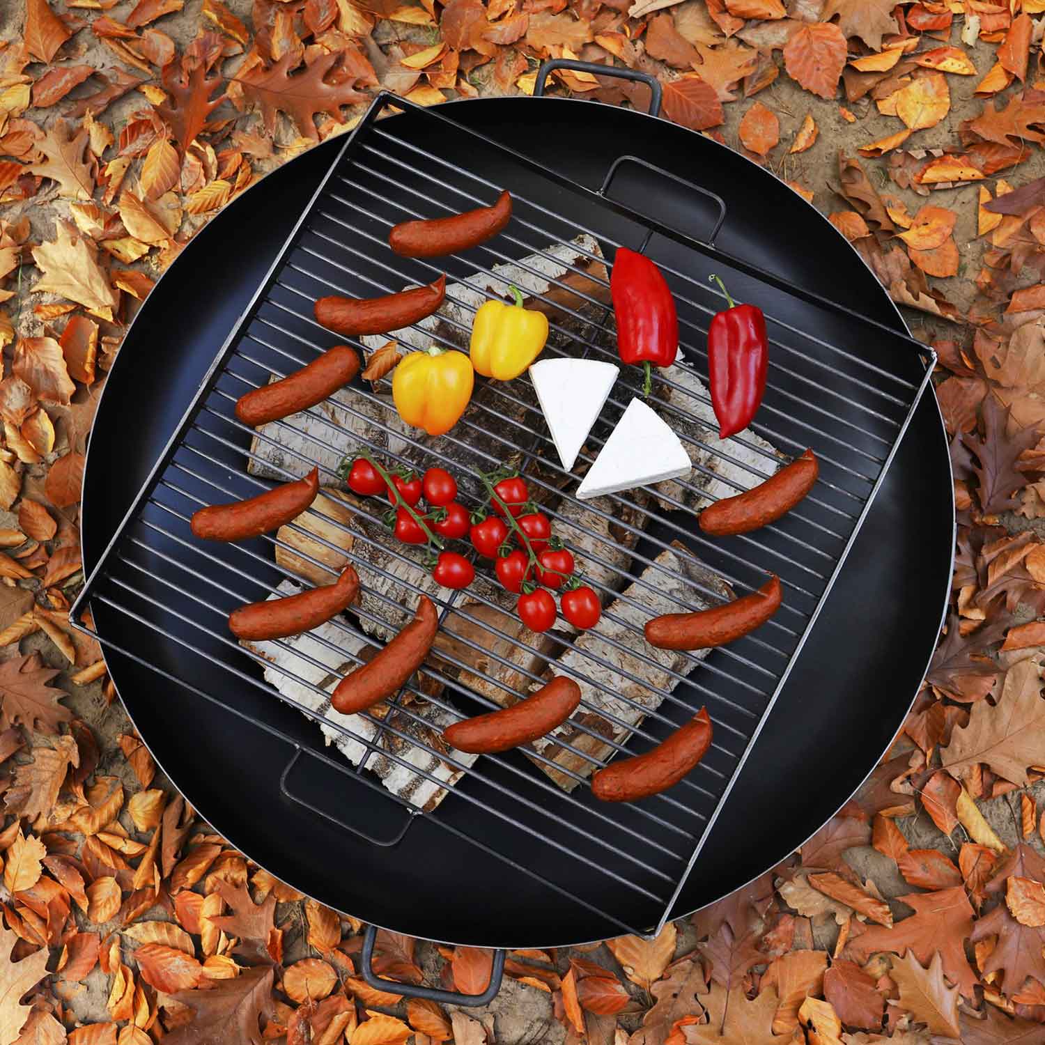 Grillrost aus Rohstahl für Feuerschale - Größe, 50x50 cm, Cook King, 5