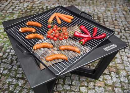 Grillrost aus Rohstahl für Feuerschale - Größe, 50x50 cm, Cook King, 3