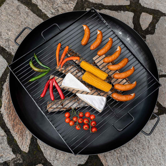 Grillrost aus Rohstahl für Feuerschale - Größe, 50x50 cm, Cook King, 2