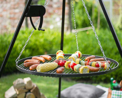 Schwenkgrill 180 cm - Grillrost aus Rohstahl + Kurbel - Dia. 80cm, Cook King, 5