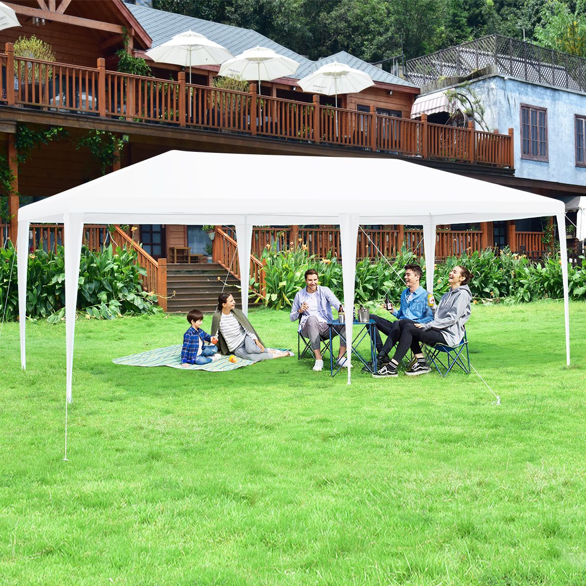 Faltpavillon, Faltpavillon 3x6, Gartenpavillon, Stabile zelte, Garten zelt, Party pavillon, Bierzelt, Garten zelt, Costway, 1