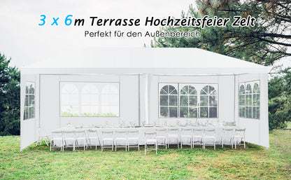 Faltpavillon, Faltpavillon 3x6, Gartenpavillon, Stabile zelte, Garten zelt, Party pavillon, Bierzelt, Garten zelt, Costway, 4