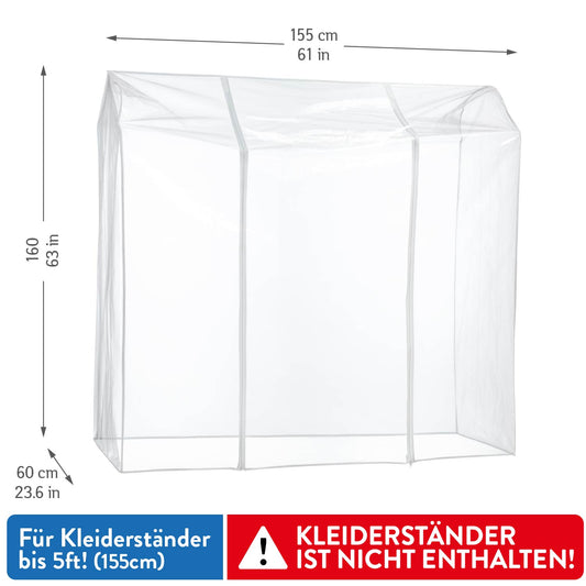 Tatkraft Schild transparente Schutzhülle für Kleiderständer – Ansicht 2