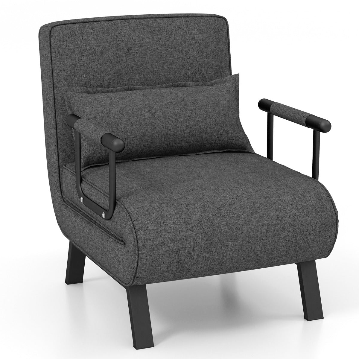 Schlafsofa, Sessel mit Schlaffunktion, Bettsessel, Schlafsessel Klappbares, Verstellbares Sofabett,  Costway, 1