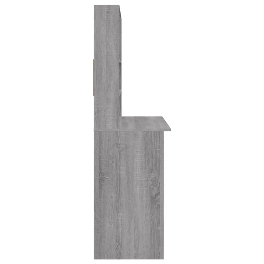 Schreibtisch, Kleiner Schreibtisch, Schreibtisch mit Regal, Schreibtisch mit Stauraum, Schreibtisch Holz, vidaXL, 6