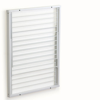 Wäscheständer wand, Wandwäschetrockner, Trockengestell für die Wand KORAL, 13 Meter Wäscheleine, Farbe Weiß, ARIT, 5