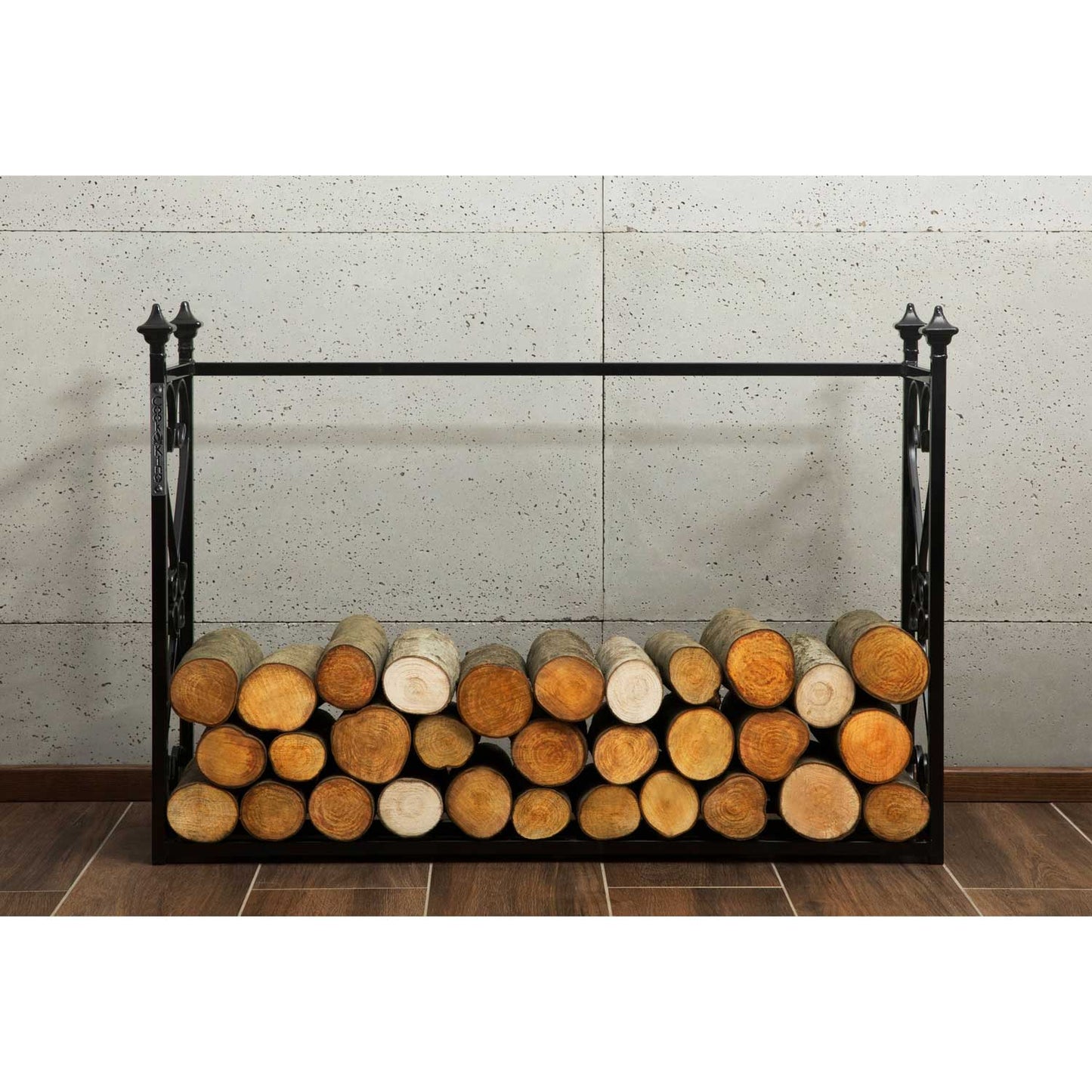 Kaminholzregal „ALDI“, Kaminholzregal Metall, Kaminholzregal außen freistehend,  Handgemachte Qualität, 1