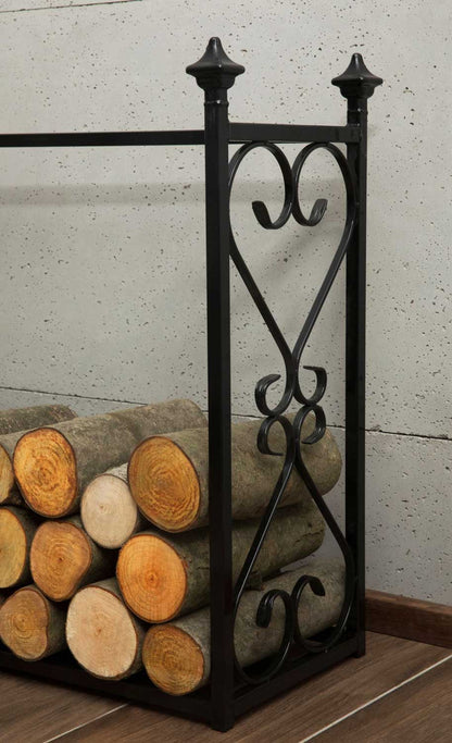 Kaminholzregal „ALDI“, Kaminholzregal Metall, Kaminholzregal außen freistehend,  Handgemachte Qualität, 2
