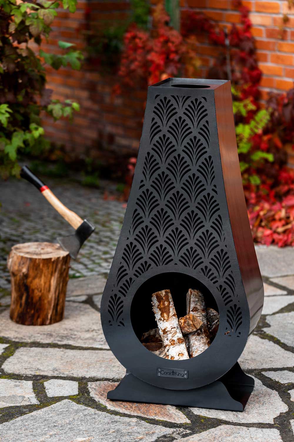 Gartenofen ANKARA, Outdoorgrill, Gartenkamin, Outdoor-Küchenofen, Garten-Kamin, Zeltofen Gartenofen, Handgemachte Qualität, 3