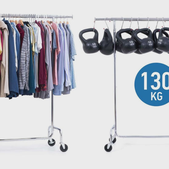 Kleiderständer, Kleiderständer stabil, Kleiderständer auf Rollen, profi, garderobenständer, kleiderständer kaufen, Tatkraft Didrik, video
