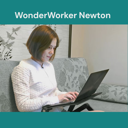 Laptoptisch, Laptop Ständer, Laptoptisch Höhenverstellbar, Laptoptisch Sofa, Laptoptisch Bett,  WonderWorker Newton, laptoptisch kaufen, video