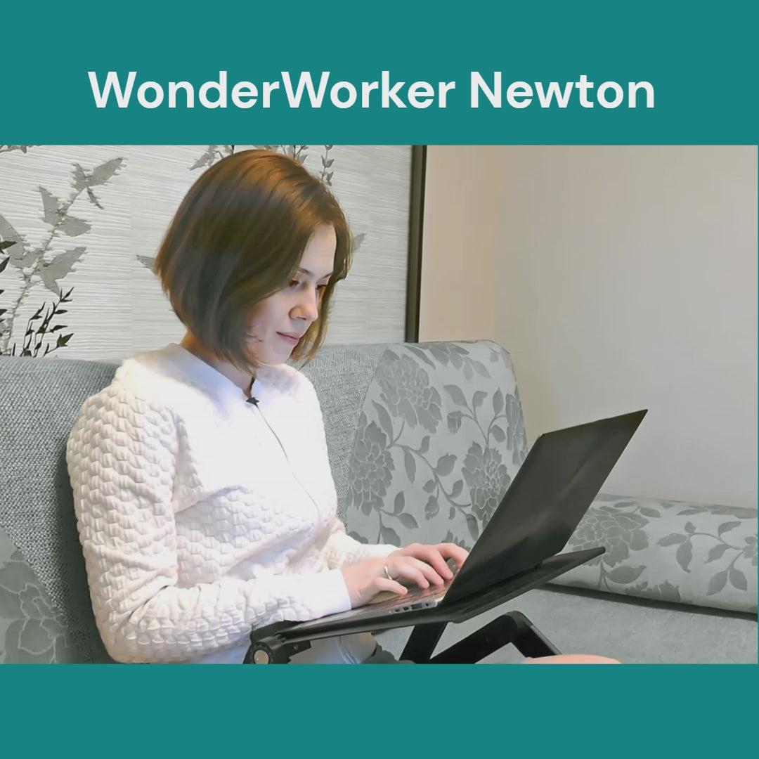 Laptoptisch, Laptop Ständer, Laptoptisch Höhenverstellbar, Laptoptisch Sofa, Laptoptisch Bett,  WonderWorker Newton, laptoptisch kaufen, video