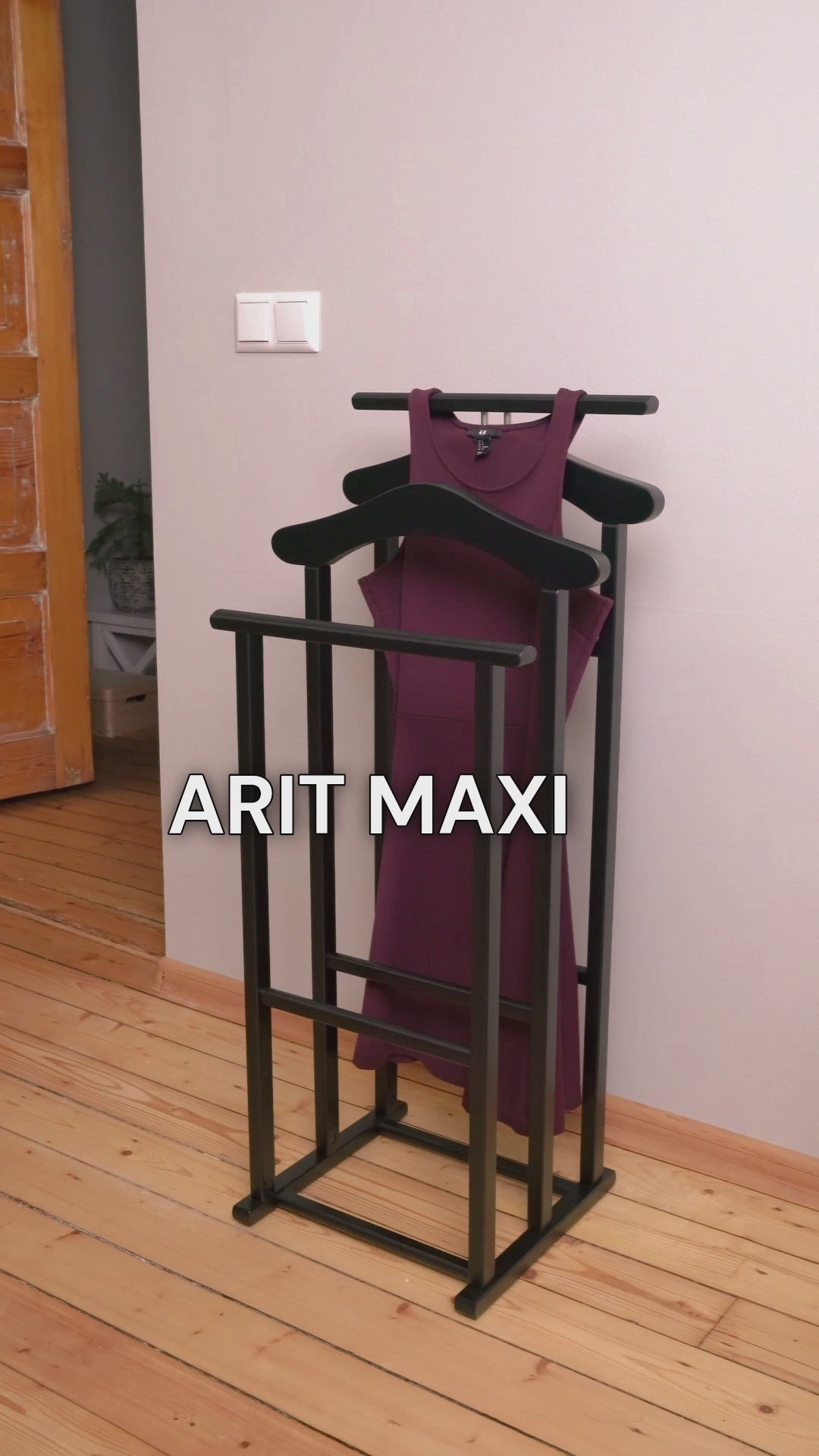 Herrendiener für Frauen, Herrendiener Modern, Stummer Diener Holz, ARIT MAXI, v