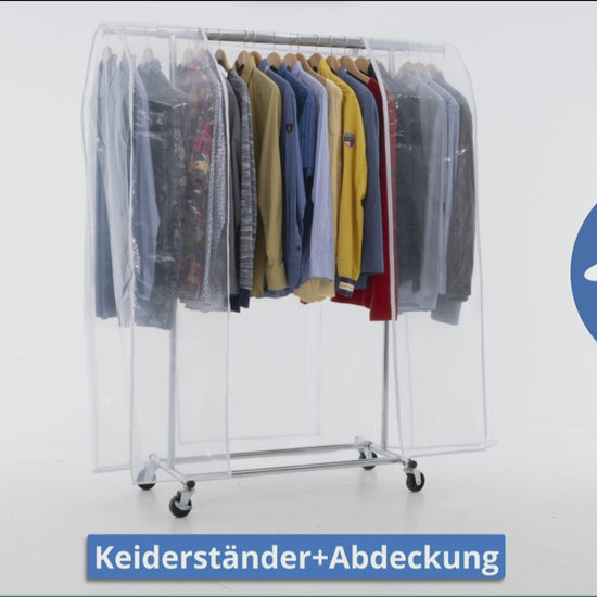 Stoffschrank, Stoffkleiderschrank, Faltschrank, Schwerlast, Kleiderständer mit Abdeckung, Tatkraft Danko & Anwalt, 5