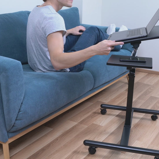 laptoptisch, laptoptisch höhenverstellbar, laptoptisch bett, laptoptisch sofa, mit mausablage,mit rollen, Tatkraft Vanessa, 4