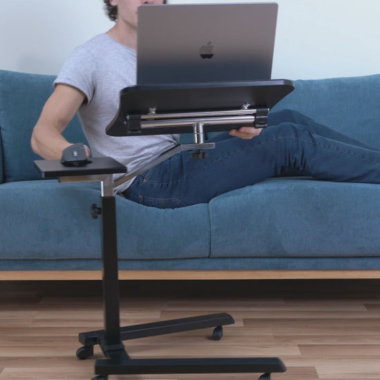 Laptoptisch, Laptoptisch Höhenverstellbar, Laptoptisch Bett, Laptoptisch Sofa, Laptoptisch mit Rollen, Tatkraft Joy, 6