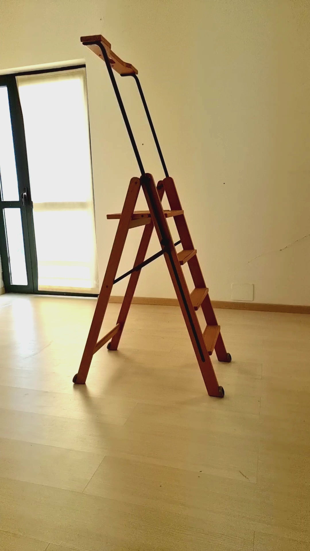 Trittleiter, Trittleiter 4 Stufen, Trittleiter Holz, Holzleiter, Tuscania 4