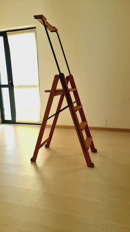 Trittleiter, Trittleiter 4 Stufen, Trittleiter Holz, Holzleiter, Tuscania 4