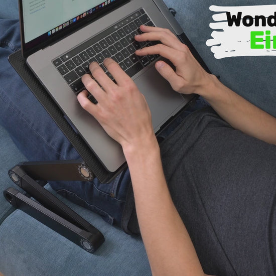 Laptoptisch, Betttisch, Laptoptisch Höhenverstellbar, Laptoptisch Sofa, Laptoptisch Klappbar,  WonderWorker Einstein, 7