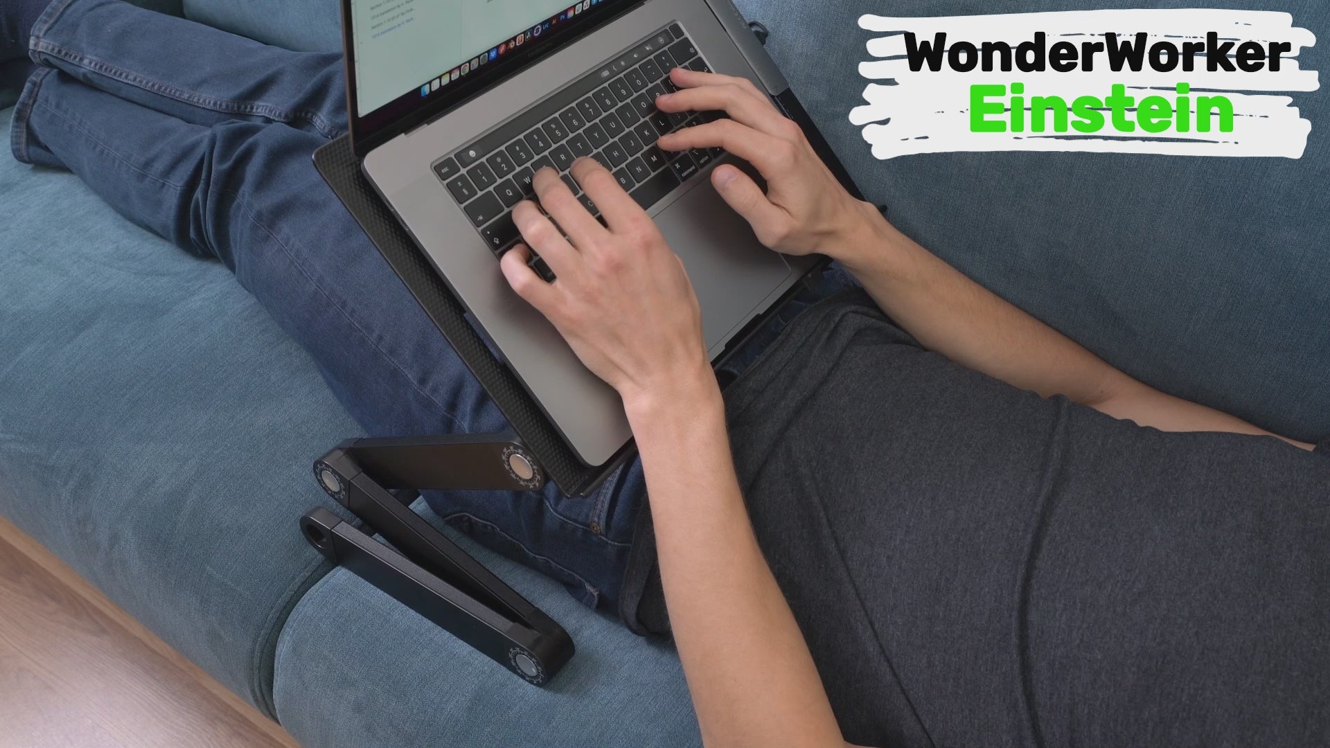 Laptoptisch, Betttisch, Laptoptisch Höhenverstellbar, Laptoptisch Sofa, Laptoptisch Klappbar,  WonderWorker Einstein, 7