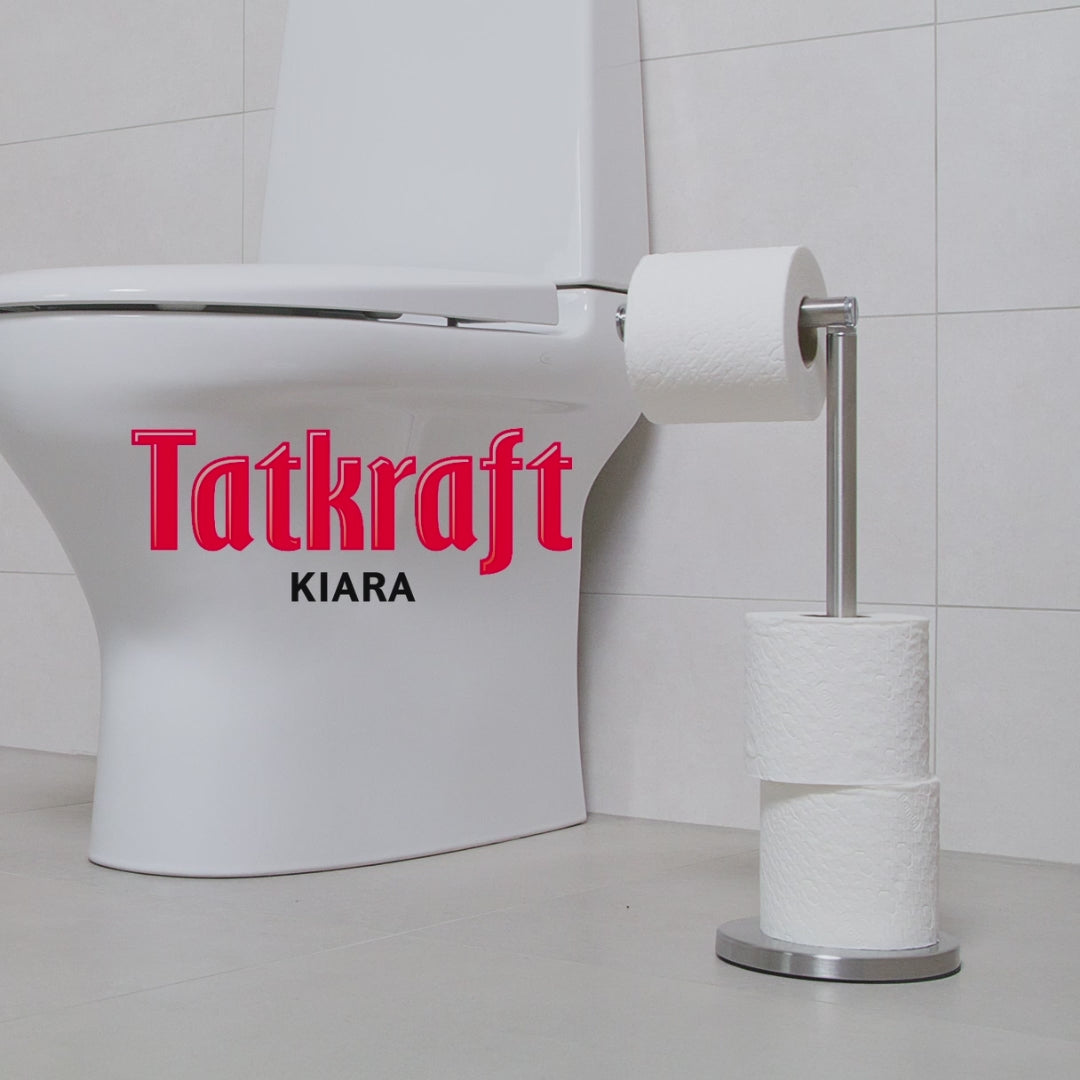 Toilettenpapierhalter, Freistehende Toilettenpapierhalter 2 in 1, Rostfrei Edelstahl, Tatkraft Kiara, Toilettenpapierhalter kaufen, video