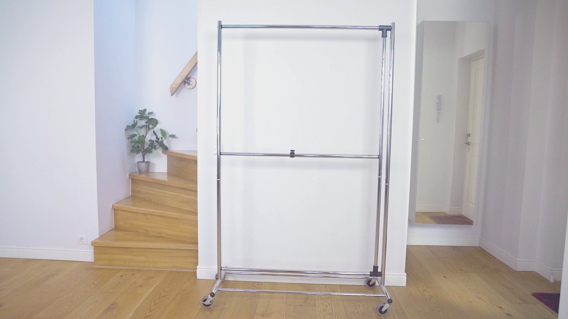 Kleiderständer, Kleiderständer Stabil, Schwerlast Kleiderständer,  Rollgarderobe, variabel Kleiderstangen, Tatkraft Marvel, v