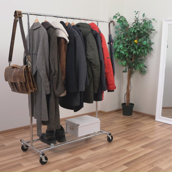 Stoffschrank, Faltschrank, Schwerlast Kleiderständer, bis 100 KG ,Kleiderständer mit Abdeckung, Tatkraft Duncan & Big, 8
