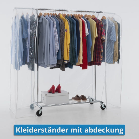 Stoffschrank, Faltschrank, Schwerlast Kleiderständer, bis 100 KG ,Kleiderständer mit Abdeckung, Tatkraft Duncan & Big, 13