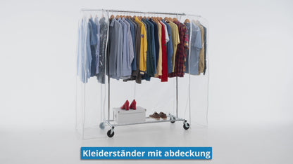 Stoffschrank, Faltschrank, Schwerlast Kleiderständer, bis 100 KG ,Kleiderständer mit Abdeckung, Tatkraft Duncan & Big, 13
