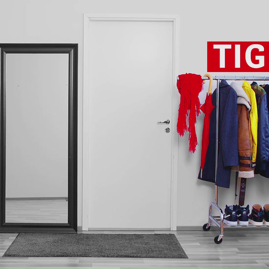 Kleiderständer, Kleiderständer Stabil,Rollgarderobe,Schwerlast Kleiderständer,Garderobenständer mit Ablage, Tatkraft Tiger, 11