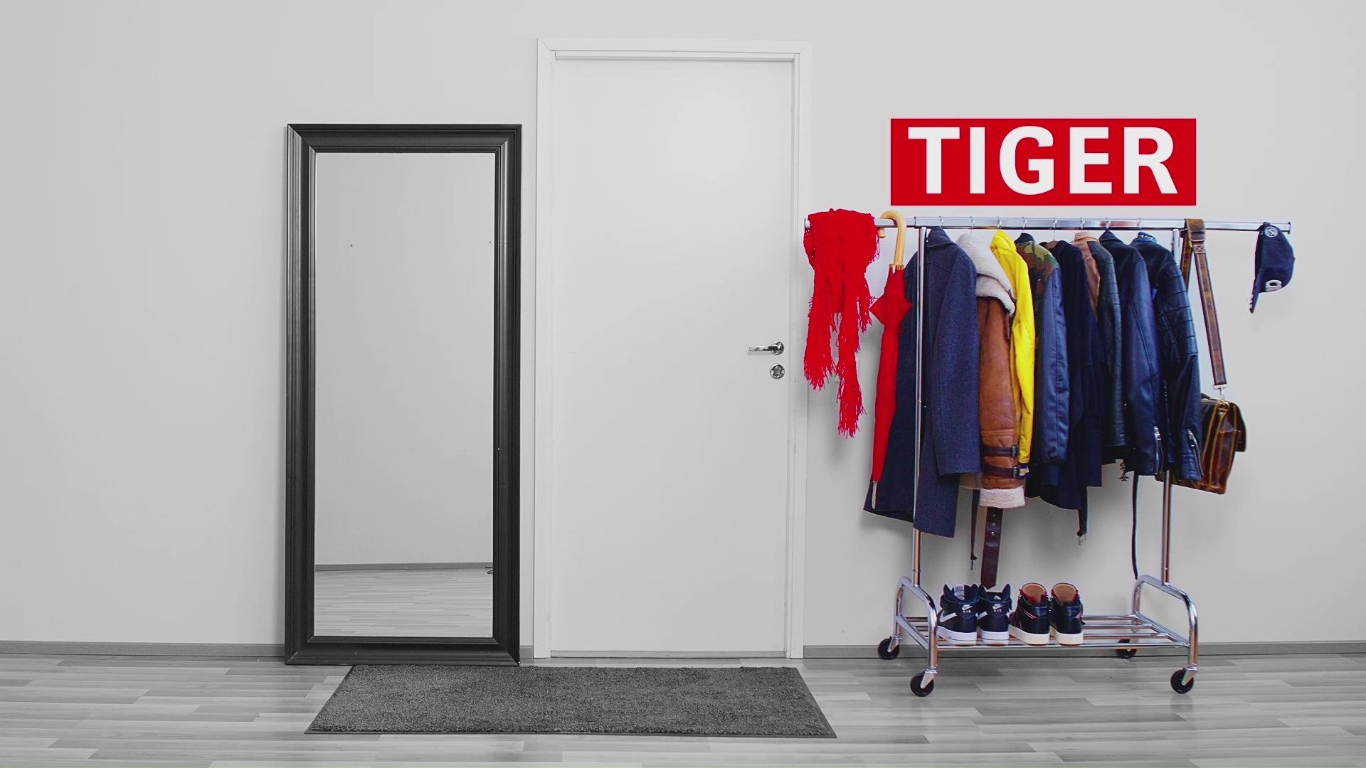 Kleiderständer, Kleiderständer Stabil,Rollgarderobe,Schwerlast Kleiderständer,Garderobenständer mit Ablage, Tatkraft Tiger, 11