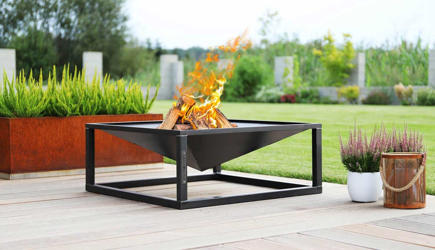 Feuerschale „SQUARE“ 70x70 cm, Cook King, 2