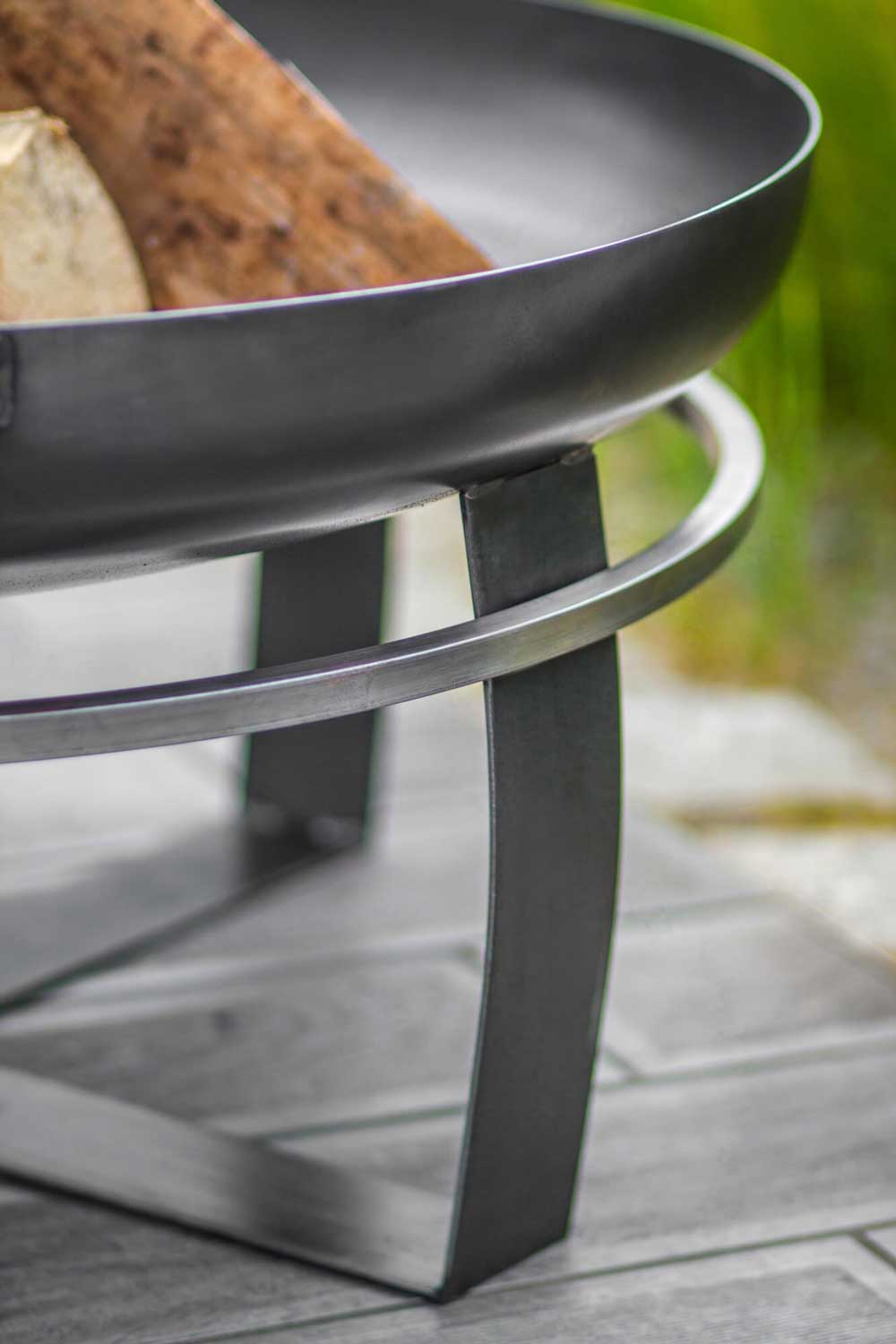 Feuerschale, Feuerschale Garten, Feuerschale 100 cm, Höhe: 36cm, aus Stahl, Cook King Viking, 10