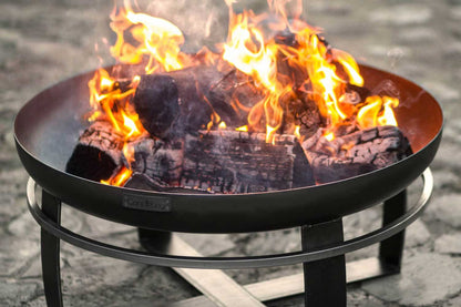 Feuerschale, Feuerschale Garten, Feuerschale 60 cm, Höhe: 36cm, aus Stahl, Cook King Viking, 4