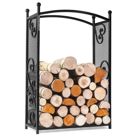 Kaminholzregal „CHERRY“, Kaminholzregal Metall, Kaminholzregal außen freistehend,  Handgemachte Qualität