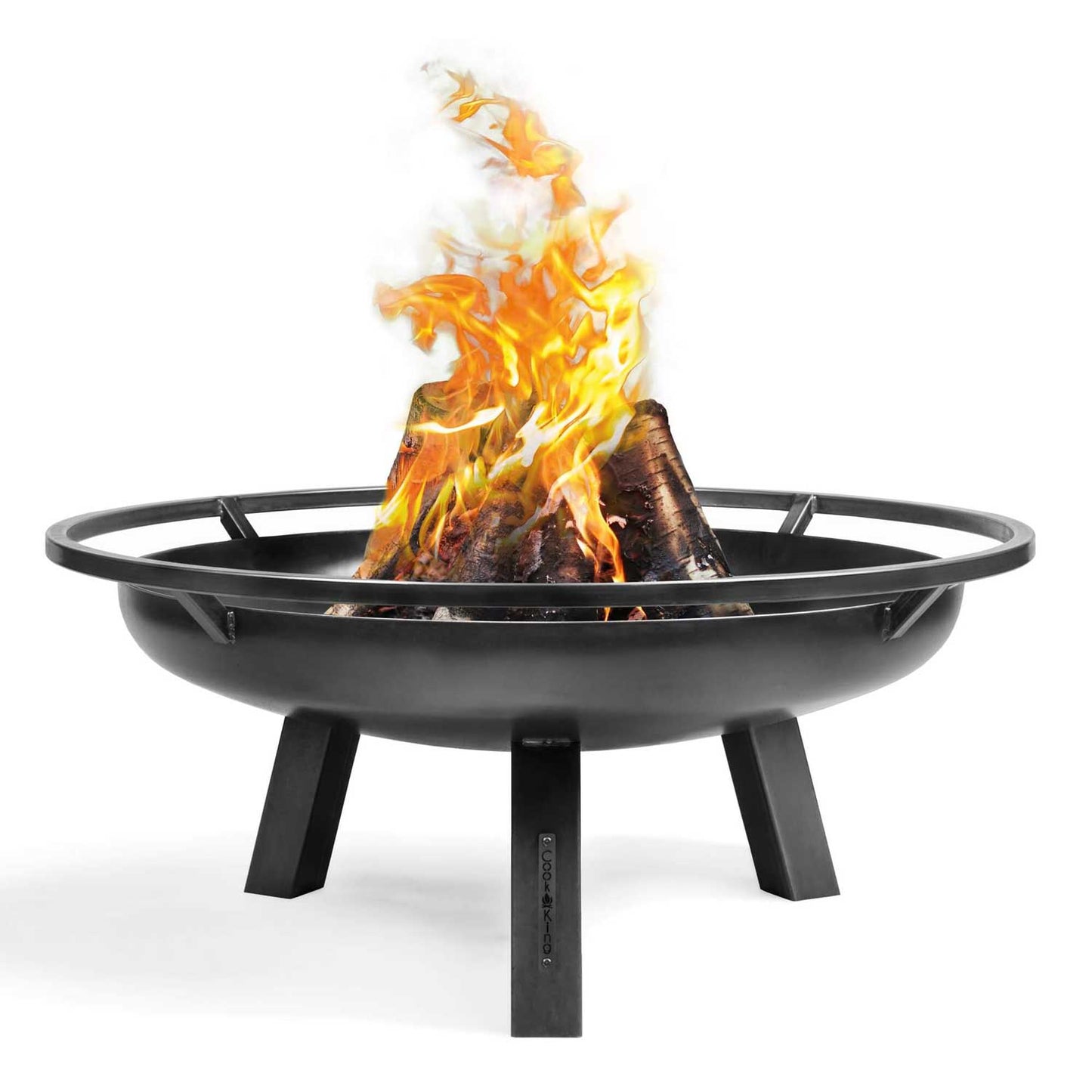 Feuerschale, Feuerschale Garten, Feuerschale 80 cm, große Feuerschale, Feuerschale Hoch, aus Stahl, Cook King PORTO, 1