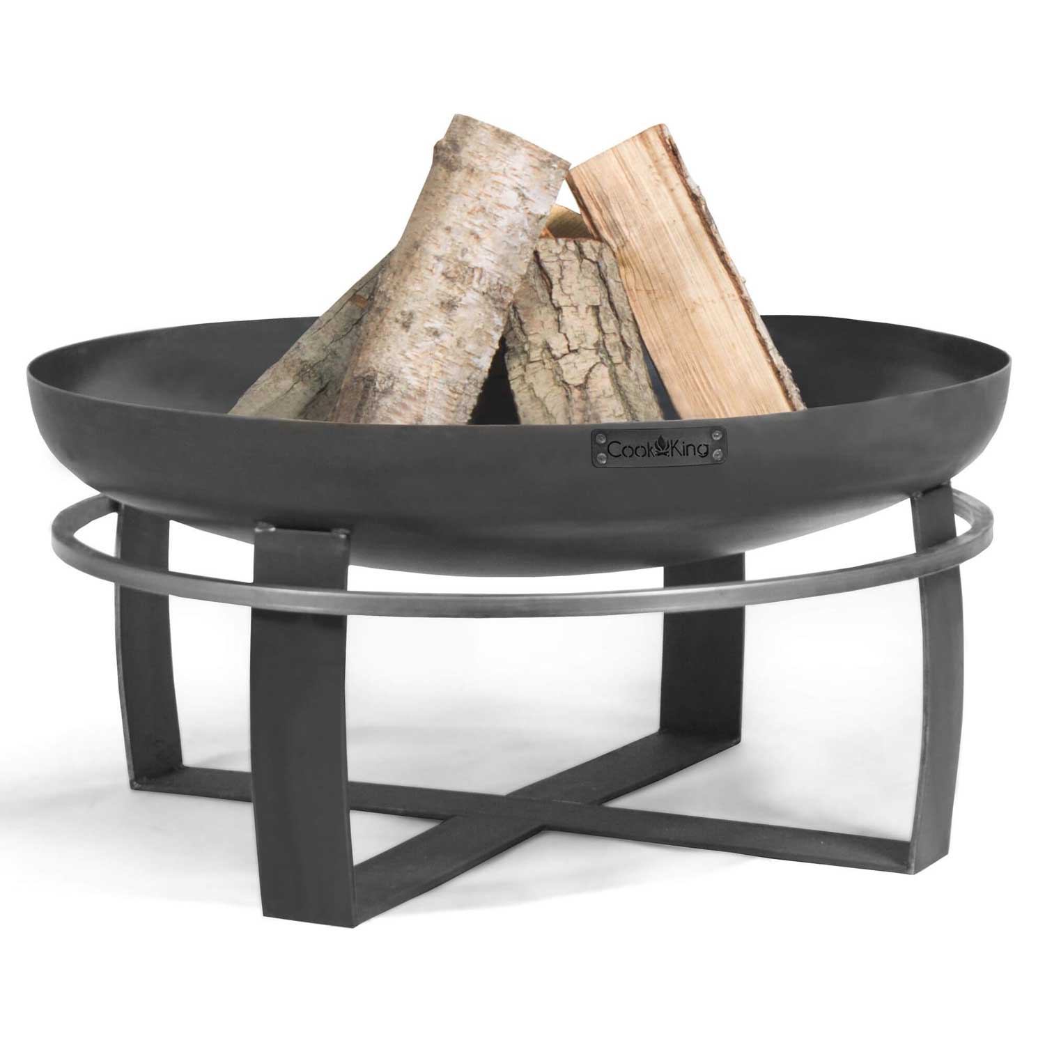 Feuerschale, Feuerschale Garten, Feuerschale 60 cm, Höhe: 36cm, aus Stahl, Cook King Viking, 6